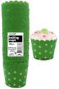 Baking Cups - Lime Green Stars